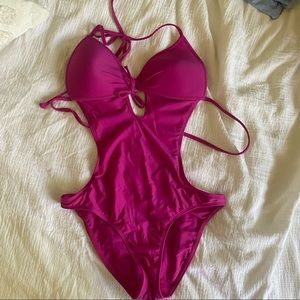 Body glove pink super sexy one piece swim